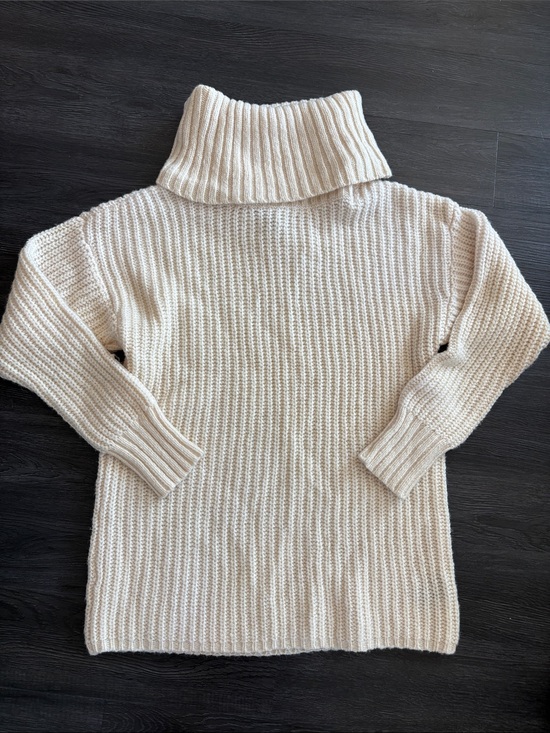 Ralph Lauren Sweaters - Ralph Lauren wool & alpaca chunky Cream Turtleneck Knit Sweater large
